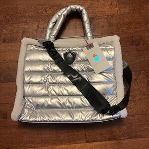 Pajar silver puffer bag